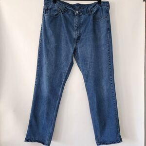 Levi's 559 straight leg medium wash jeans mens size‎ tag 44x34 (32)